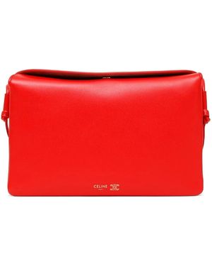 Celine Trio Flap Bag - Red