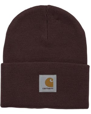 Carhartt Acrylic Watch Hats Bordeaux - Red