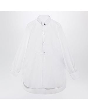 Maison Margiela Longsleeve Cotton Poplin Shirt - White