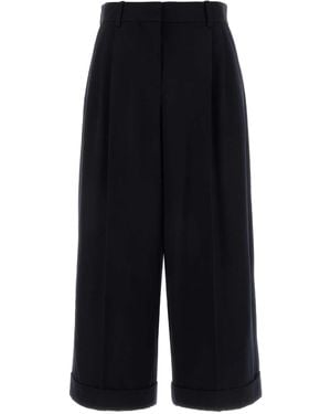 The Row Midnight Wool Lior Pant - Black