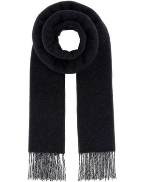 Fendi And Ivory Cashmere Scarf - Black