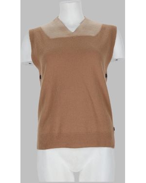 Maison Margiela Virgin Wool Gilet - Brown