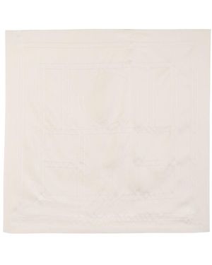 TOTEME Embroidered Monogram Scarf - Natural