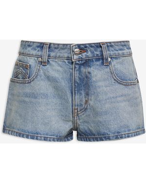 Rhude Low-Waist Denim Short Light Nwt - Blue