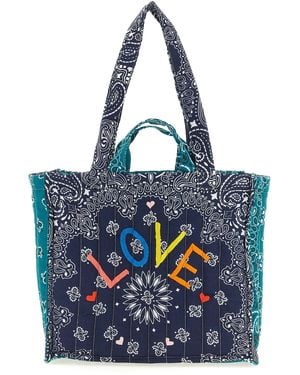 Call it By Your Name Medium 'Cabas' Shopping Bag - Blue