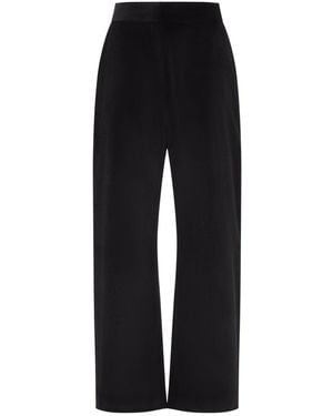 Studio Nicholson Espresso Grange Relaxed Curved Leg Pants - Black