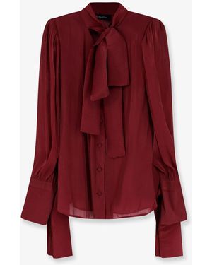 ACTUALEE Crepe Shirt - Red