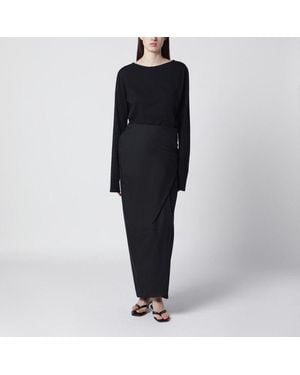 Our Legacy Twisted Jersey Dress - Black