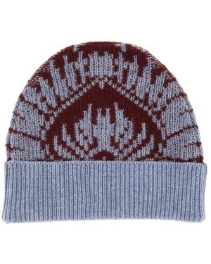 Etro Chic Logo Beanie Hat - Purple