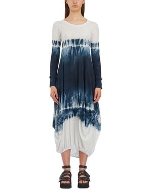 Gilda Midani Abito Lungo Balloon - Blue