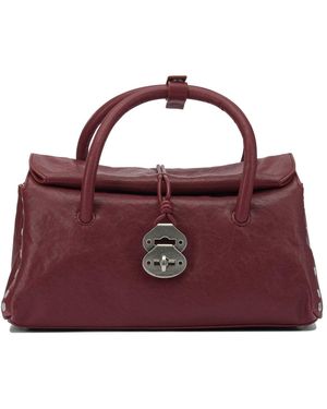 Zanellato Cow Leather Handbag - Purple