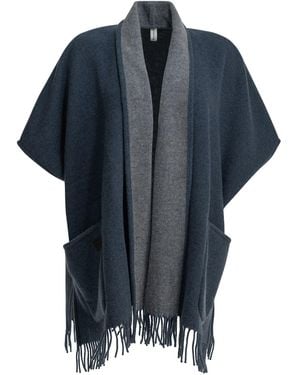 Ferragamo "Easy" Cape - Blue