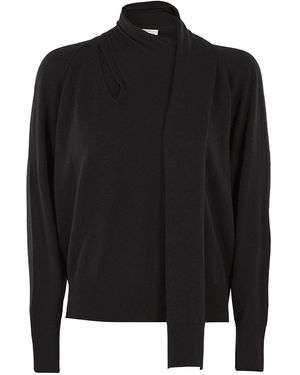 Zanone Maglione Con Nodo Sul Collo - Black