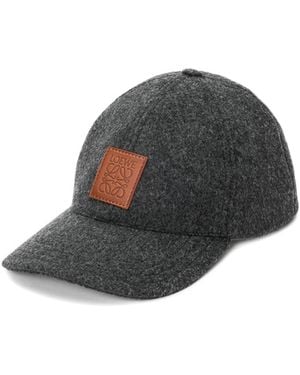Loewe Patch Wool Cap - Gray