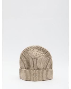 Celine Triomphe Beanie - Natural