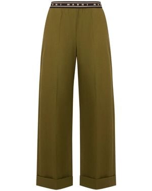 Marni Virgin Wool Pants - Green