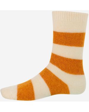 ANT45 Mohair Blend Socks - Orange