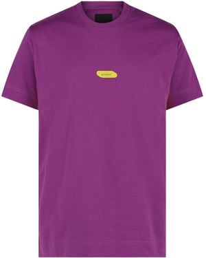 Givenchy Logo Crewneck Short-Sleeve T-Shirt - Purple