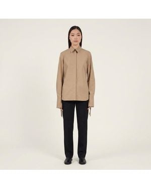 Ferragamo Shirt — Khaki/Camel - Natural