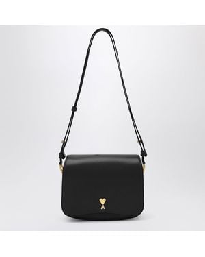 Ami Paris Paris Paris Calfskin Bag - Black