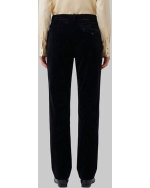 KHAITE Hunter Velvet Pants - Black