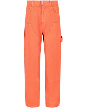 Givenchy High-Rise Carpenter Jeans - Orange