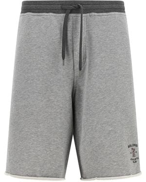 Brunello Cucinelli 'Solomei Athletic Club' Bermuda Shorts - Gray