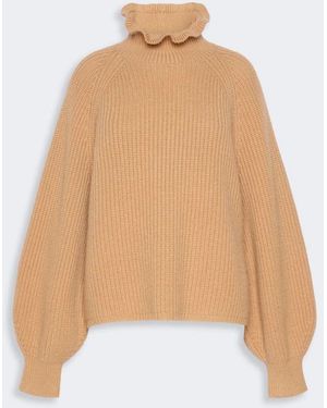 Max Mara Nadar Quarter-Zip Knitted Sweater - White