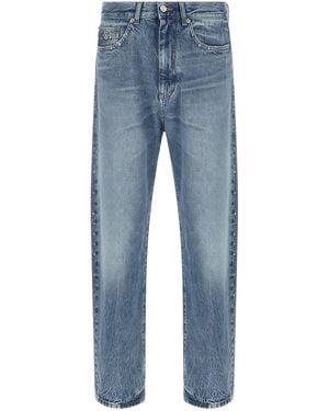 Versace Studded Medusa Jeans - Blue
