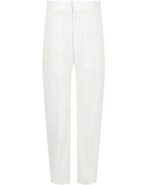Givenchy High-Waisted Wool Pants - White