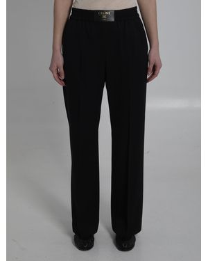 Celine Elastic Waist Pants - Black