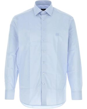 Etro Stretch Poplin Shirt - Blue