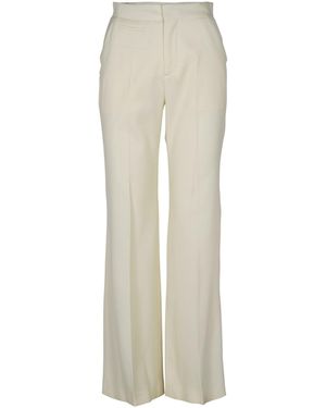 Ambush Wool Slim Fit Flare Pants - White