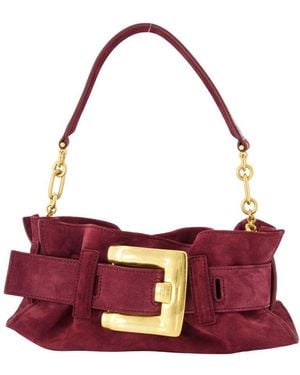 Balmain Anthem Mini Shoulder Bag - Purple
