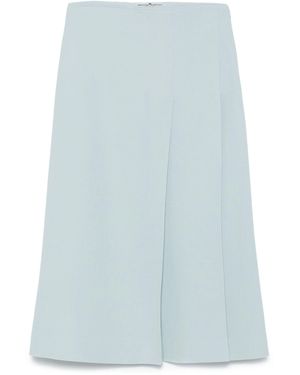 Ermanno Scervino Viscose Acetate Skirt - Blue