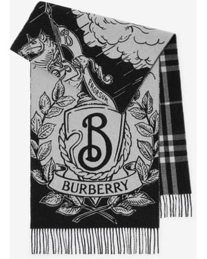 Burberry Reversible Cashmere Scarf - Black
