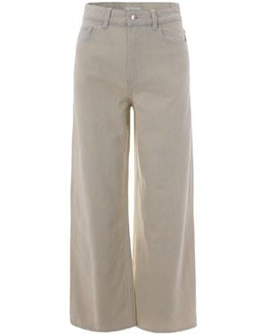 A.P.C. A. P.C. Front Button & Concealed Zip Closure Jeans - Gray