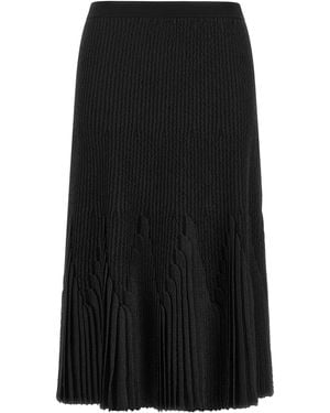 Elisabetta Franchi Ruffled Skirt - Black