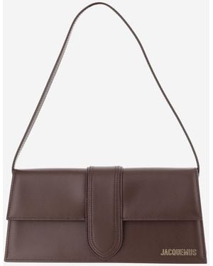 Jacquemus Leather Shoulder Bag Le Bambino - Brown