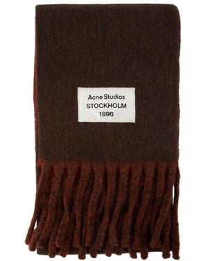 Acne Studios Alpaca Wool Scarf - Brown
