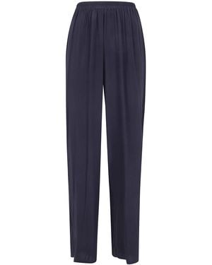 Rossopuro Long Silk Pants - Blue
