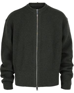 Givenchy Oversized Zip-Up Knit Cardigan - Black