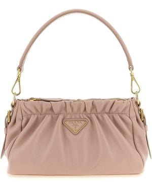 Prada Leather Shoulder Bag - Pink