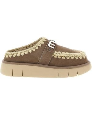 Mou 'Bounce Clog' Sabots - Brown