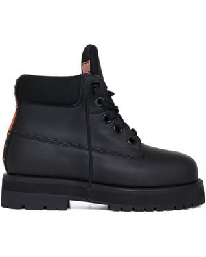 PDF Leather Strada Ankle Boots - Blue