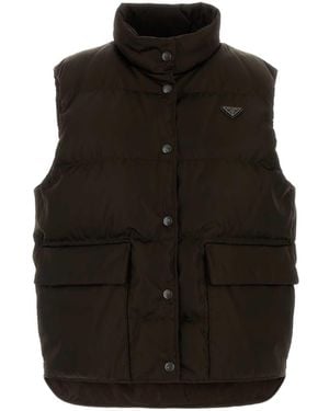 Prada Re-Nylon Down Jacket - Black