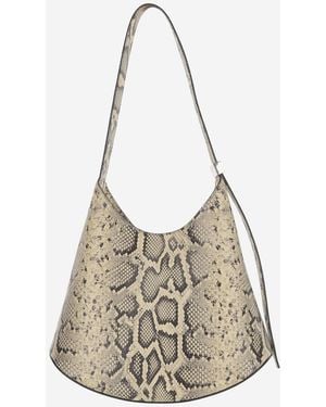 Jil Sander Eldorado Medium Leather Shoulder Bag - Gray