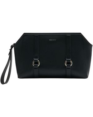 McQueen New Farringdon Clutch - Black