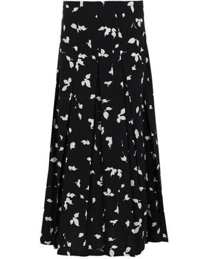 Alysi Printed Skirt - Black