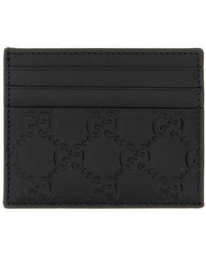 Gucci 'Gg Emblem' Card Holder - Black